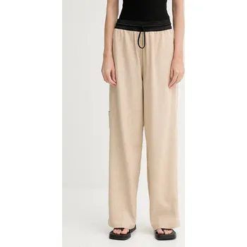 Kalhoty MMC STUDIO LINEN.MMC béžová 80X, vel. S/M