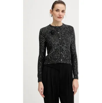 Dámský svetr Kardigan s příměsí vlny Marella šedá barva, 2523346152200 99X, vel. S