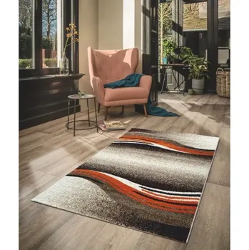 Koberec ALTAP Kusový koberec Enigma New / 307-78 Brown-orange BARVA: Hnědá, ROZMĚR: 80x150 cm