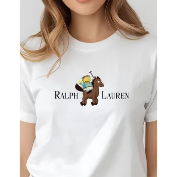 Dámské tričko - Ralph Lauren Barva: Bílá, Velikost: 2XL