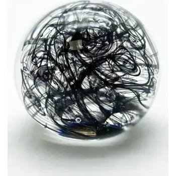 Dámské noční prádlo Skleněné těžítko – barevné nitě černé | 116174