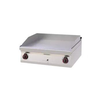 Kuchyňský gril REDFOX Grilovací deska 80x51 elektrická chromovaná hladká bez podestavby 400 V | REDFOX - FTHC 70/08 E