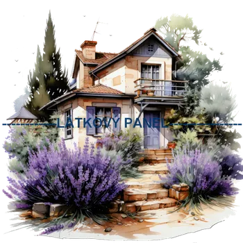 Látkový panel - Levandule - LE-109 Velikost: 30x30cm, Materiál: Úplet