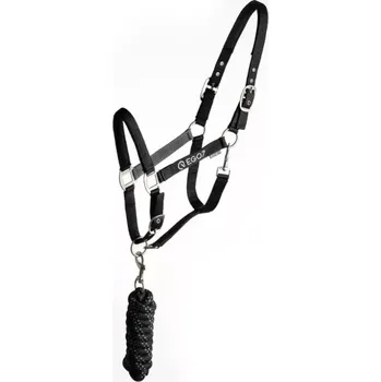 Ohlávka + vodítko EGO7 Pro MV26 full černá/šedá