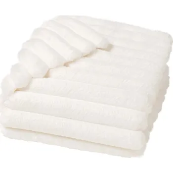 deka Krémová deka z mikroplyše 180x220 cm Boudoir – douceur d'intérieur ID_1812080