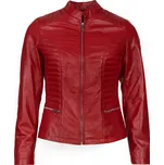 Dámská Kožená Bunda Jewel Spencer Brixton Červená Velikost: 2XL