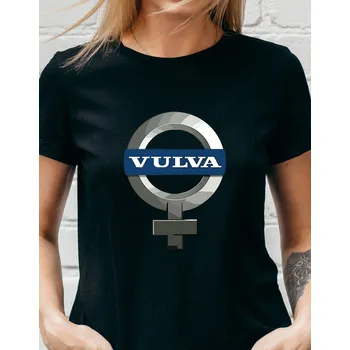 Dámské tričko - Vulva Parody Barva: Černá, Velikost: M