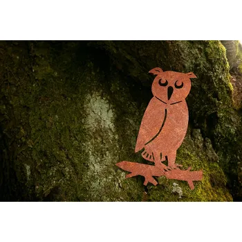 Zahradní dekorace Corgarden Zahradní dekorace SOVA 1049 33 x 25 cm Corten