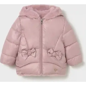 Dívčí bunda Kojenecká oboustranná bunda Mayoral růžová barva, 2435 2435.4A.Baby.9BYA 30X, vel. 74