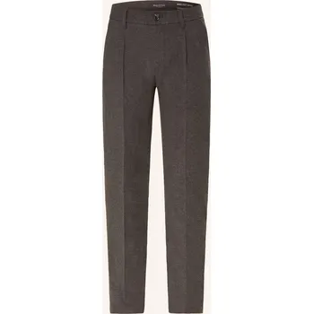 Pánské kalhoty Marc O'polo Pánské Flanelové Kalhoty Osby Tapered Fit, tmavě...