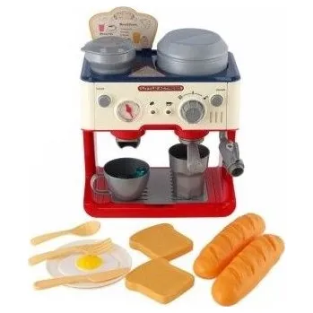 Hračka Kávovar presovač na baterie se zvukem vypouštějící páru