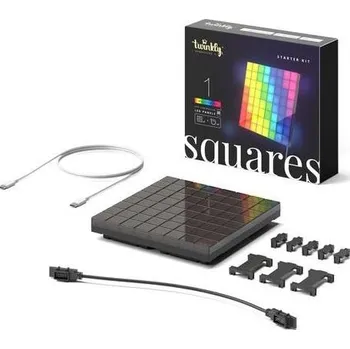 Twinkly TWQ064STW-01-BUSB - LED RGB Panel SQUARES 64xLED 16x16 cm Wi-Fi