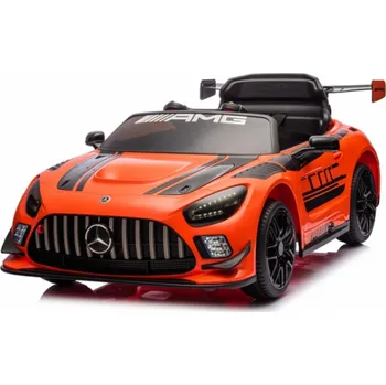 Dětské elektrovozidlo Dětské elektrické autíčko Mercedes AMG GT3, černo/oranžové