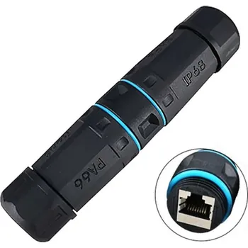 Síťový konektor W-Star SPRJ45C6P68 - Průchodka RJ45 CAT6 STP stíněná IP68, spojka