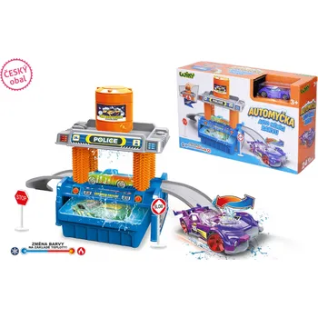 autíčko Wiky Vehicles Auto měnící barvu podle teploty SET S MYČKOU 35 cm