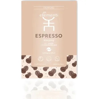 Pleťová maska Gli Elementi Eye Patches Coffee - Espresso - Maska na oči - káva 6 náplastí x 3 aplikace (2 ml každá)