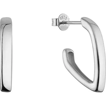 Náušnice Stříbrné náušnice obdélníky 61115