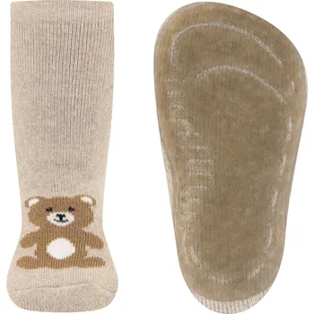 Ewers Stoppersocken SoftStep Teddy dkl beige mel 23-24