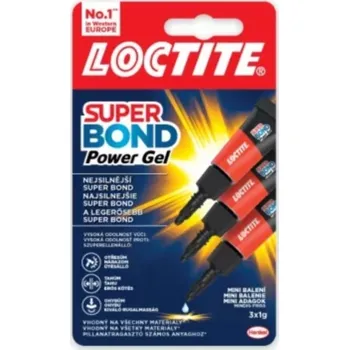 Průmyslové lepidlo LOCTITE Super Bond Power Gel Mini Trio, 3g