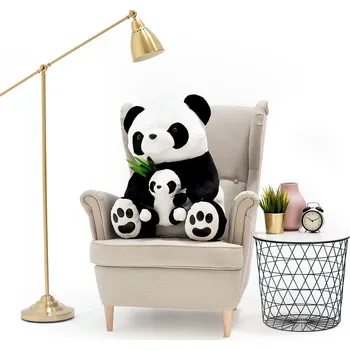 plyšák Plyšová panda s miminkem 70 cm