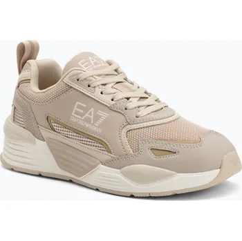 Dámské tenisky Boty EA7 Emporio Armani Ace Runner New cement / almond milk / light gold