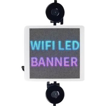Auto elektroinstalace Wifi LED banner – plnobarevný displej s vysokým jasem 21,5 cm x 19,5 cm