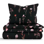 MK Lůžkoviny Francouzské bavlněné povlečení Renforcé - Vlčí máky černé 234627928