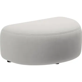 Taburet Micadoni Světle šedá sametová podnožka Kate II. 99 x 60 cm