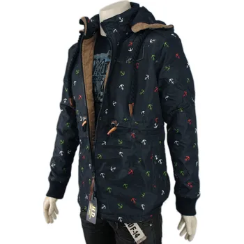 Made in China Pánská zimní bunda modrá M