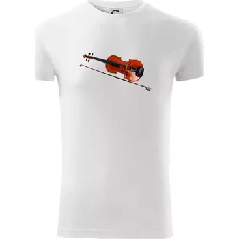 Housle fotka - Viper FIT - Pánské zůžené tričko - XL ( Bílá )