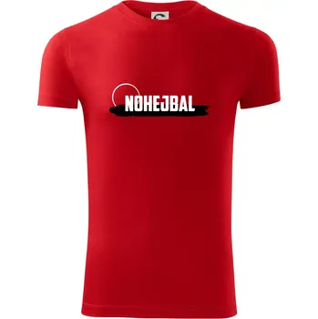Pánské tričko Nohejbal nápis - Viper FIT - Pánské zůžené tričko - M ( Červená )