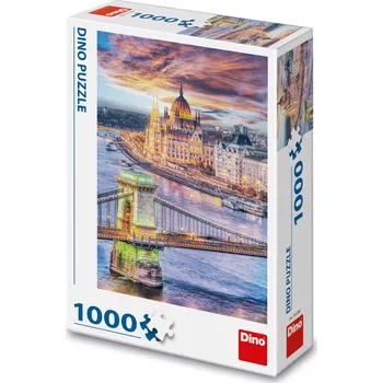 Puzzle Dino Puzzle Budapešť – řetězový most 1000 dílků