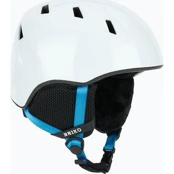 Dětská lyžařská přilba Briko Makalu Jr shiny white/lochmara blue