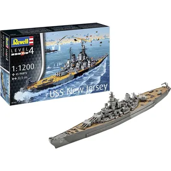 Plastikový model REVELL Starter Kit loď 75183 - Battleship USS New Jersey (1:1200)
