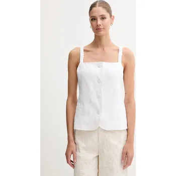 Dámská halenka Lněná halenka Pedro del Hierro 7659073 bílá 00X, vel. L