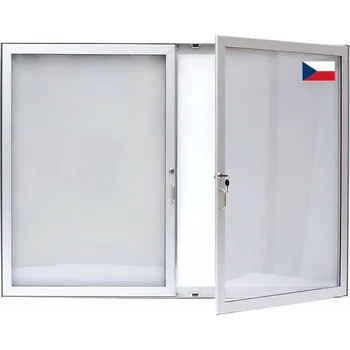 Dvoukřídlá venkovní vitrína XML40 - 12xA4 / 1000x1050 mm