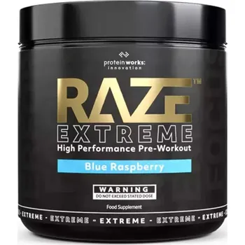 Anabolizér The Protein Works Raze Extreme 360 g modrá malina