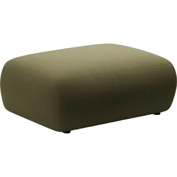 Taburet Micadoni Zelená sametová podnožka Kate 99 x 60 cm