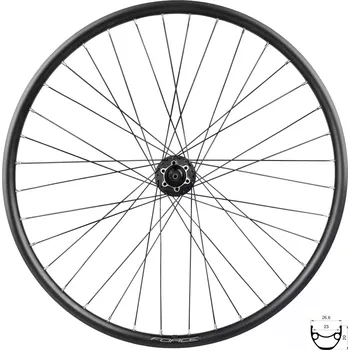 Zapletené kolo kolo zadní FORCE XC DISC 559x23 FHM475 6d 36d