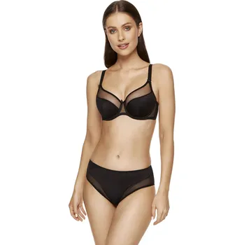 Dámské spodní prádlo Dámská podprsenka GORTEKS Zara classic half padded bra BLACK 75H