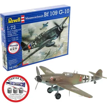 Plastikový model REVELL Starter Kit letadlo 74160 - Messerschmitt Bf-109 (1:72)