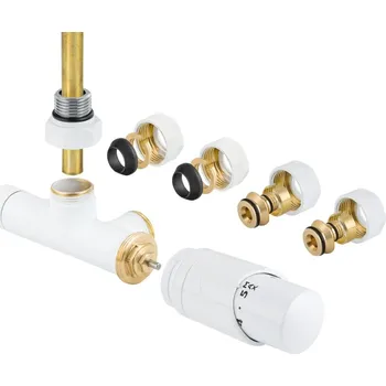 Radiátor ONE-SADA, jednobodový ventil (Z7), Bílá