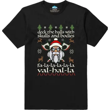 Pánské tričko Pánské tričko Vánoční Viking (Velikost: XXL, Barva: Černá)