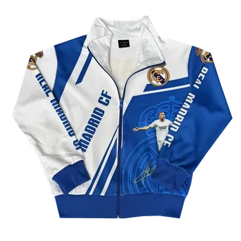 Chlapecká mikina Numberoplus Premium dětská fotbalová mikina Real Madrid CF - Kylian Mbappe 9 Velikost: 8-let.(vel.122)