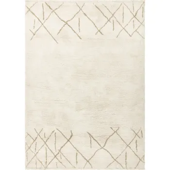 Koberec Krémový pratelný/ručně tkaný vlněný koberec 120x170 cm Azera Crosshatch – Asiatic Carpets ID_1821614