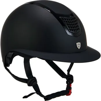 Jezdecká přilba Jezdecká helma Equestro Eclipse Plain Mat, L, černá/černá