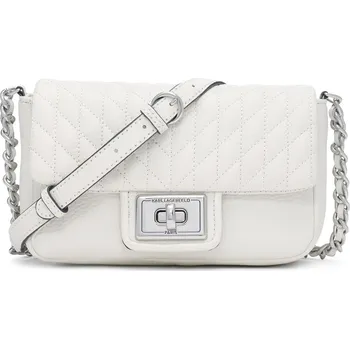 Kabelka Karl Lagerfeld Agyness Crossbody Winter White Silver