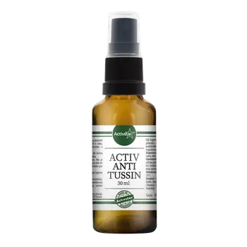 Speciální výživa Activ anti Tussin zaručuje po použití rychlou úlevu od kašle a podráždění. Účinně zmírňuje bolesti v krku a má dekongestivní účinek na dýchací cesty. Pro posílení imunity je přidán extrakt z aceroly, přírodní zdroj vit