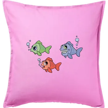 Polštář Prdící ryba (Hana-creative) - Polštář 50x50 - 50x50 - Pouze potah ( Růžová )