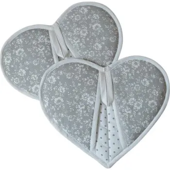 Chňapka Šatoli.cz Kuchyňská chňapka srdíčko Kvítí 2 ks